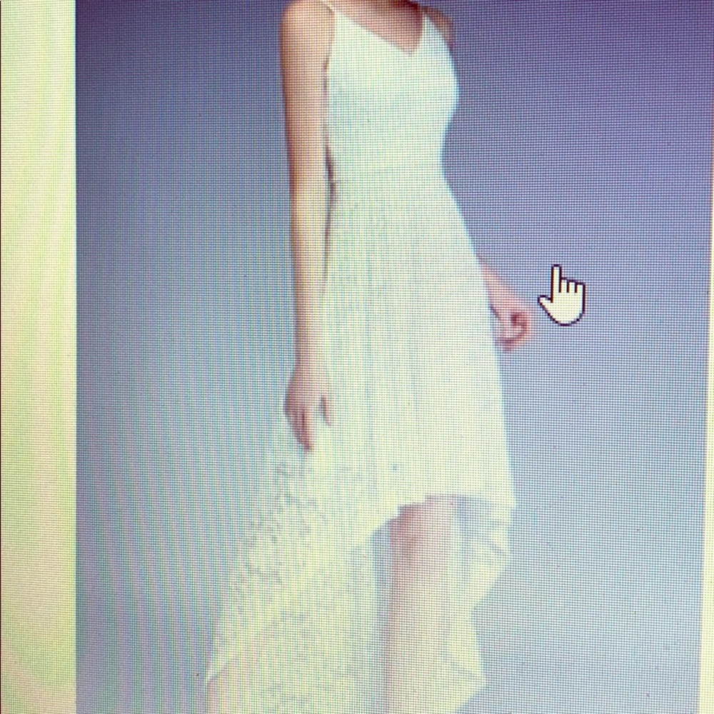 strappy white lace dress